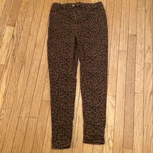 American Eagle Next level stretch cheetah skinny jeans